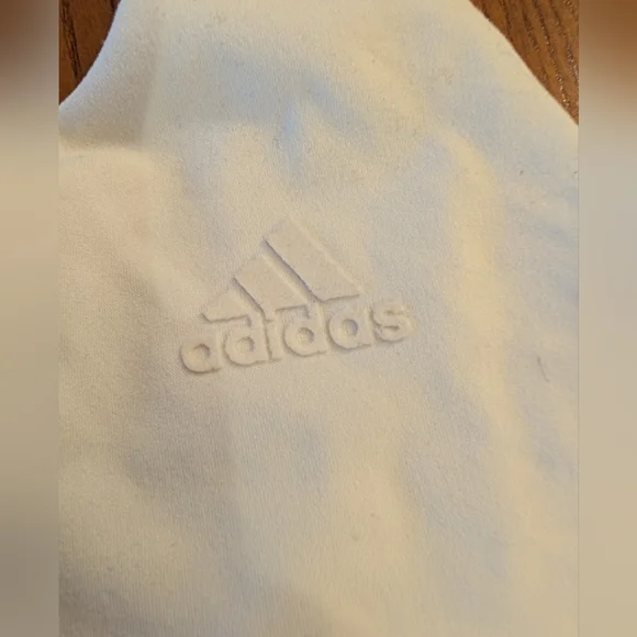 Adidas Soft Touch White Sports Bra, Size L - NEW - Picture 5 of 9